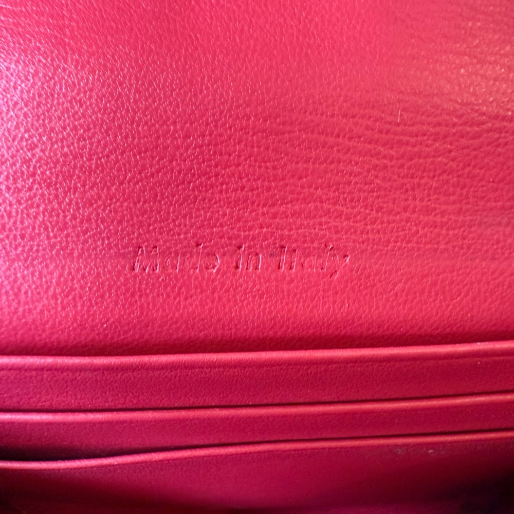 Celine Red Leather Women's Wallet - Picture 7 of 9